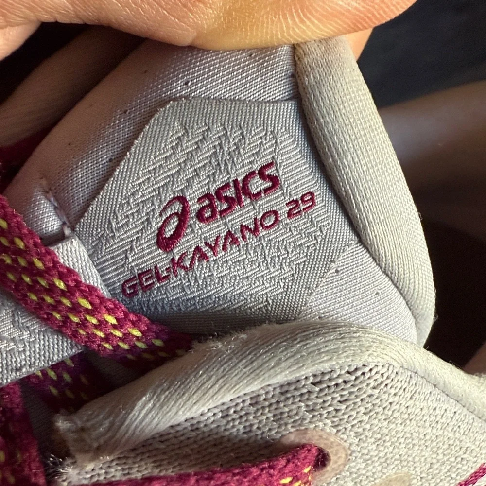 Asics Burgundy Gel Kayano 29 Sneakers Size 10